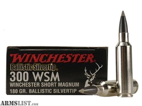 Armslist For Sale 300 Wsm 180 Grain Winchester Ballistic Silvertip