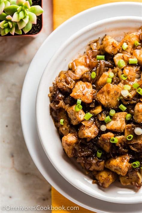 Red or green bell peppers or 1 lb. chicken black bean sauce asparagus