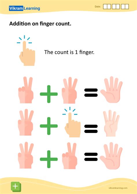 Download Addition On Finger Count Worksheets