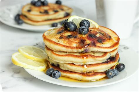 How To Make Lemon Blueberry Pancakes My Eager Eats