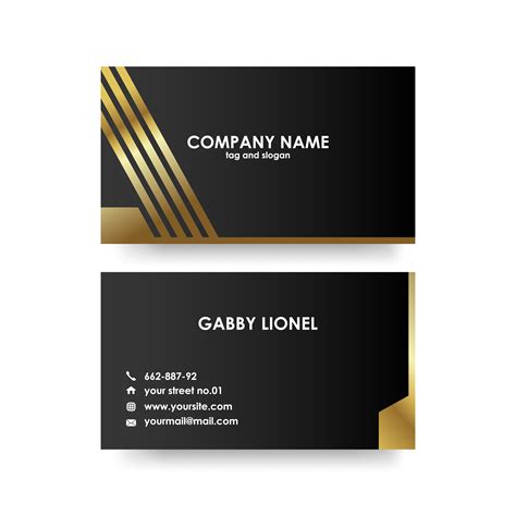 Creative And Elegant Double Sided Business Card Template 457873 Vector