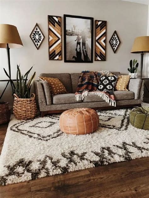 30 Gorgeous Bohemian Farmhouse Decorating Ideas For Your Living Room
