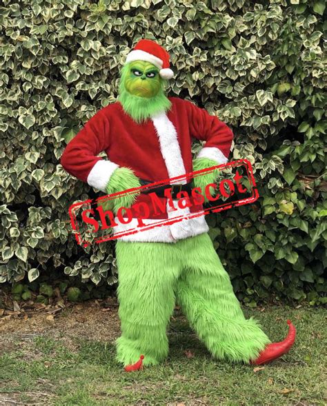Superb Lightweight Christmas Grinch Mascot Costume
