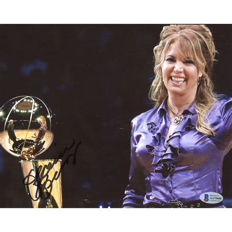 Jeanie Buss Signed X Photo Beckett COA Pristine Auction