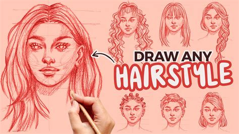 How To Draw Hair And Different Hairstyles For Beginners Step By Step