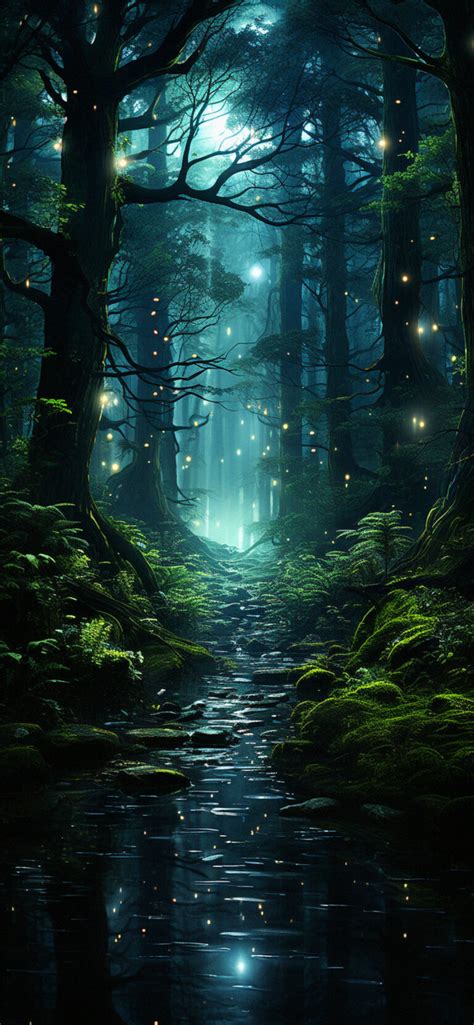 Night Magic Forest Art Wallpapers Night Forest Magic Wallpapers