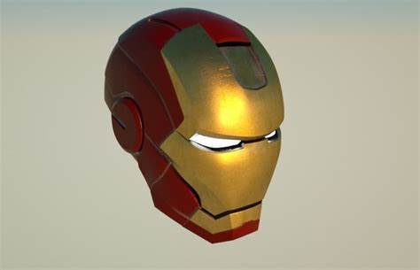 3d Model Iron Man Helmet Vr Ar Low Poly Cgtrader