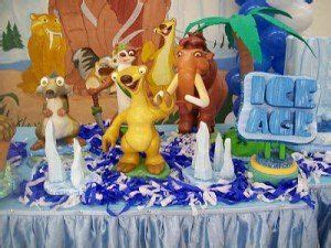 It stars three favorite characters: Table Decoration Ice Age Party | Ice age birthday party ...