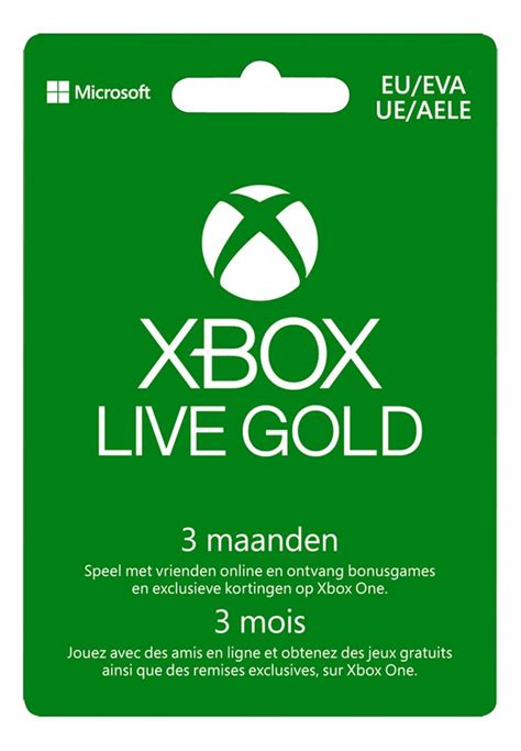 Carte Cadeau Xbox Live Gold Abonnement 3 Mois Commandez Facilement