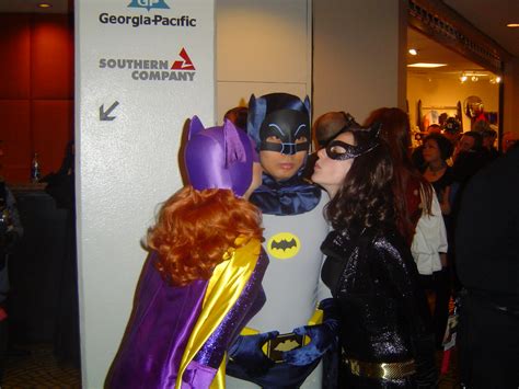 Batman Being Kissed By Batgirl And Catwoman Foodbyfax Flickr