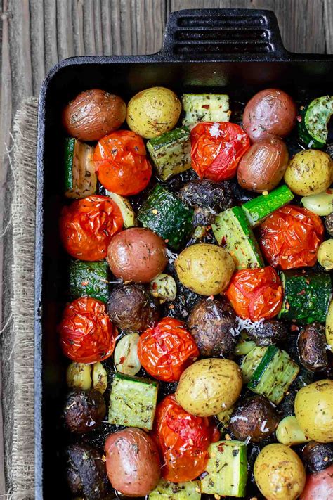 Italian Oven Roasted Vegetables Recipe W Video The Mediterranean