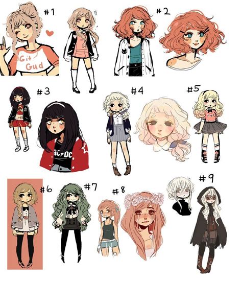 The three artists were good friends in the same school. MEGA old design sale || (2/9) OPEN !! by glumdrops | Cute drawings, Cute art, Cute art styles