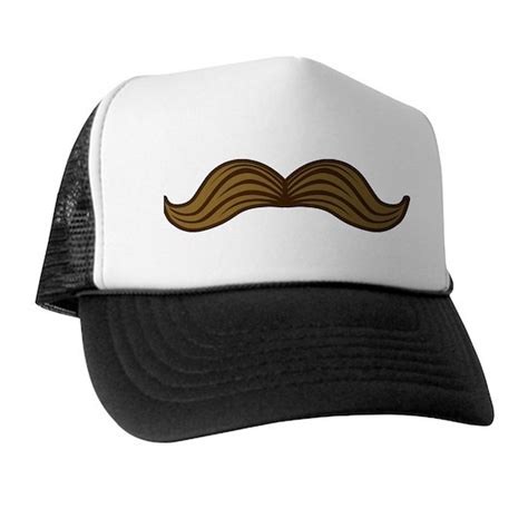 Retro Moustache Trucker Hat By Missthree Cafepress