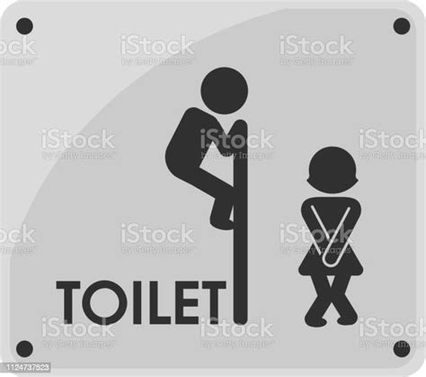 Men And Women Toilet Sign Icon Themes That Looks Simple And Modern