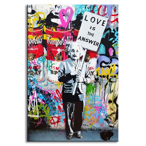 Banksy Canvas Banksy Art Love Is The Answer Wall Art Large
