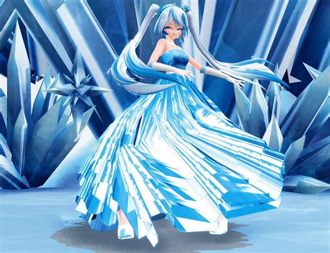 Mmd The Ice Queen Miku By Sailor Rice On Deviantart