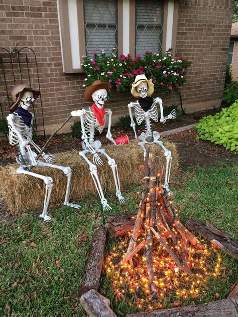 Be the talk of the neighborhood with these unique and scary yard halloween costumes are fun and all, but if you really want to get into the spirit for the holiday this year, don't overlook your yard. Image may contain: outdoor | Halloween outdoor decorations, Homemade halloween decorations