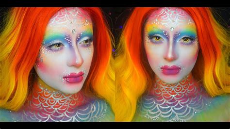 Rainbow Mermaid Makeup Tutorial Dehsonae Youtube