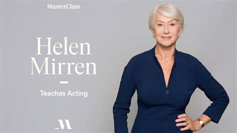 Helen Mirren Teaches Acting Official Trailer Masterclass Youtube