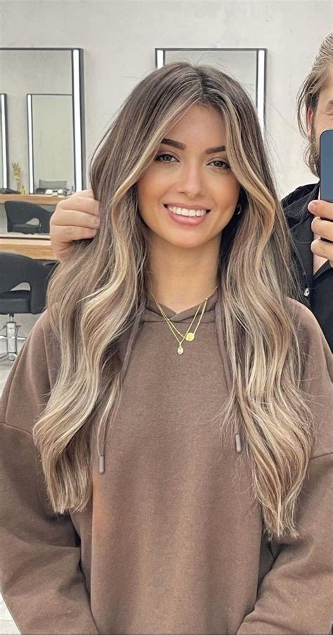 brown hair with blonde highlights brunette balayage hair hair color balayage brunette hair