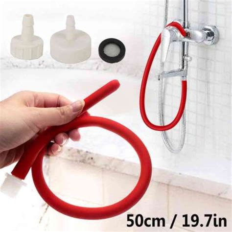 shower enema system vaginal anal cleaner tube wash silicone colon douche nozzle ebay