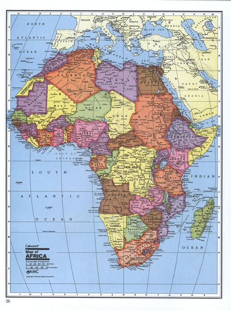 Detailed Political Map Of Africa Africa Mapsland Maps Of The World