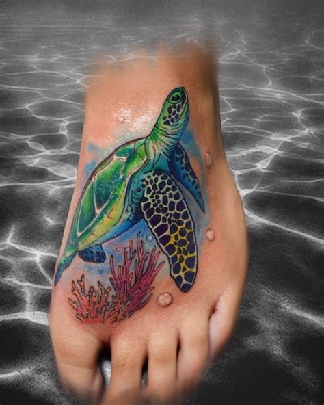 48 Awesome Ocean Tattoo Idea For Anyone Who Loves The Azure Water Bodies Blurmark Turtle