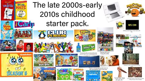 The Late 2000s Early 2010s Childhood Starter Pack Rstarterpacks