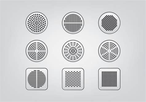 Speaker Grill Icons 157309 Vector Art At Vecteezy