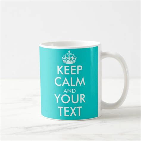 Personalizable Keep Calm Mug With Custom Colors Zazzle Keep Calm