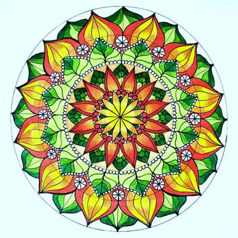 Mandalas Coloreados De Flores Mandalaweb