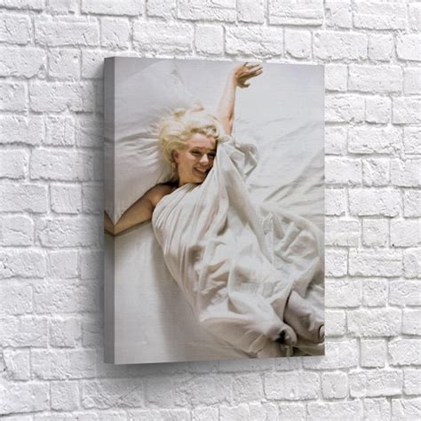 Marilyn Monroe Wall Art Canvas Decor Marilyn Monroe Nude In Etsy