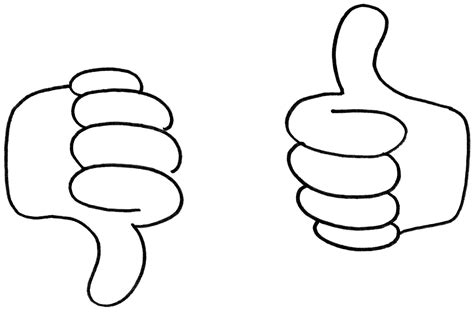 Thumbs Up And Down Clip Art Clip Art Library