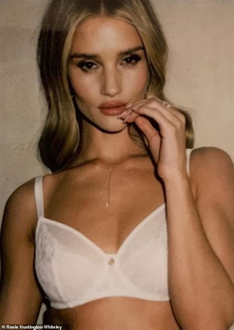 rosie huntington whiteley slips her incredible figure into racy lingerie as she shares behind