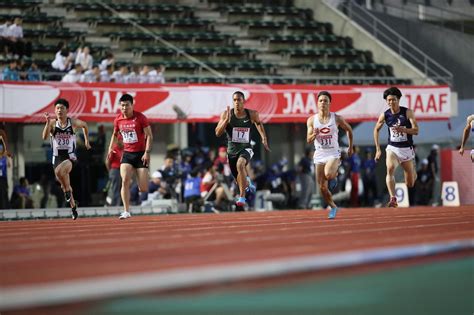 【#日本選手権】 本大会は観客上限5,000人で開催することに決定しました。 【日本選手権チケット販売について】 各種座席チケットは 6/22(火) 10時から 販売開始です。 詳細は以下サイトをご覧ください。 ※ 陸上・日本選手権 男子100m 4強がそろって決勝へ - ベースボール ...