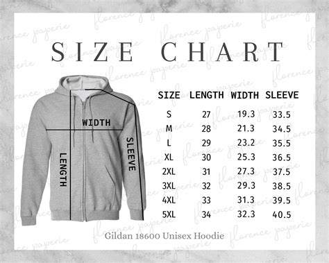 Youth Medium Hoodie Size Chart