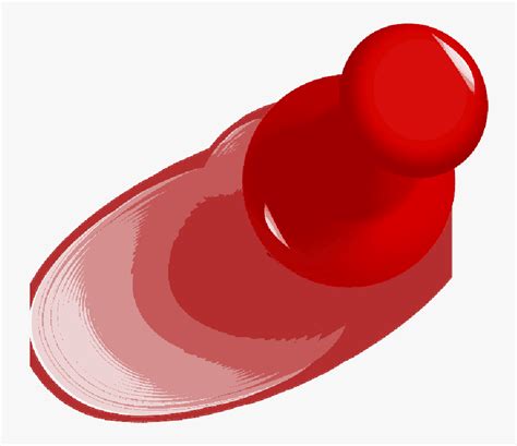 Red Push Pin Free Circle Free Transparent Clipart Clipartkey