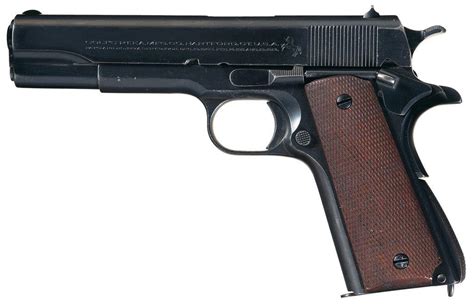 Colt Argentine Contract Model 1927 Semi Automatic Pistol Rock Island