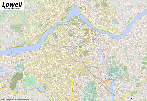 Lowell Map Massachusetts Us Maps Of Lowell