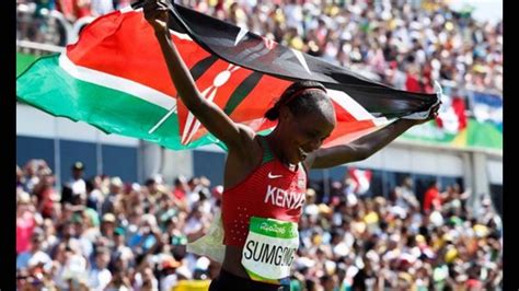 Sumgong Rio Marathon First Kenyan Women Winner In Marathon Youtube