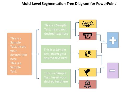 Multi Level Segmentation Tree Diagram For Powerpoint Slide Slidevilla