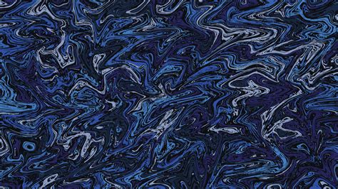 Abstract Vivid Blue Watercolor Painting In Liquid Marble Seamless