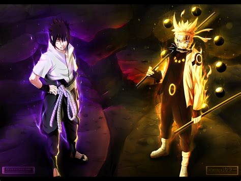 Anime Naruto Sasuke Uchiha Naruto Uzumaki Anime Fondo De Pantalla