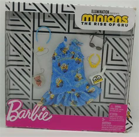 Mattel Barbie Minions The Rise Of Gru Fashion Pack Gjg40 1295 Picclick