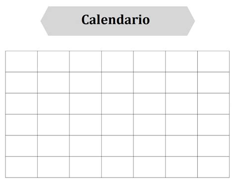 Calendario Formato En Blanco Para Imprimir Con Imágenes Calendario