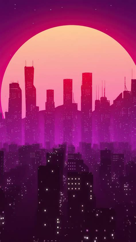 1080x1920 Resolution Artistic Synthwave Hd City Iphone 7 6s 6 Plus
