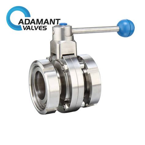 Av 1pc Sanitary Pneumatic Butterfly Valve Actuator With Tri Clamp Ends