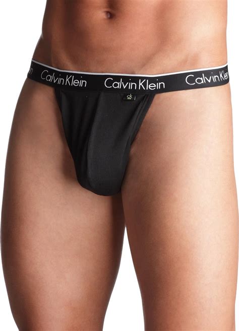 Calvin Klein Underwear Men S CK One String Black Noir X Large Amazon Co Uk Clothing