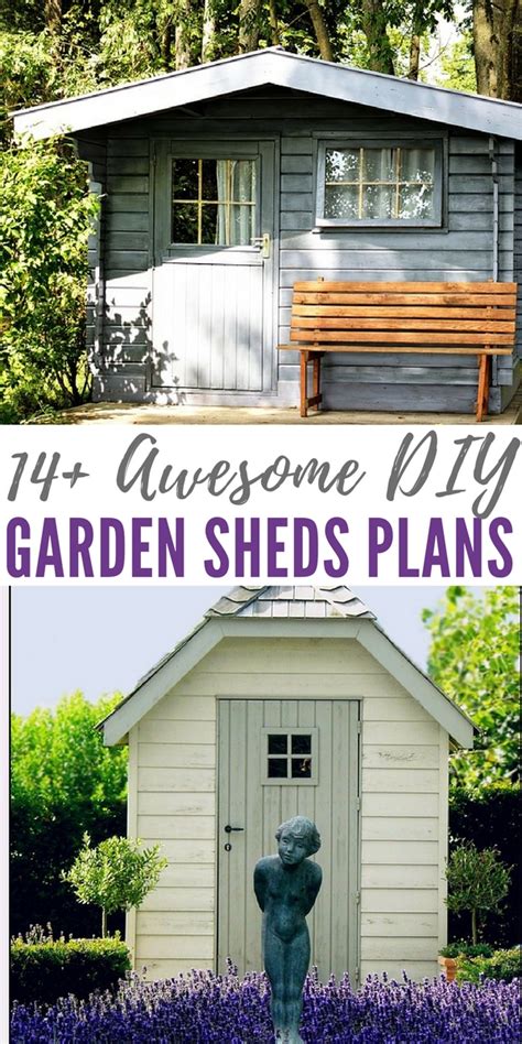 2 sheets of plywood, some wooden boards, hinges, handles, a latch, galvanized nails, roofing, wood glue and materials for the doors. 14+ Awesome DIY Garden Sheds Plans