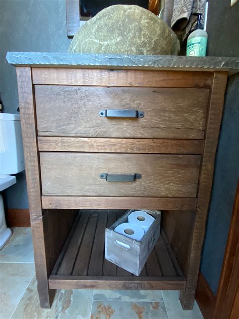 Bathroom Vanity With X Braces Made From Reclaimed Pine Barn Etsy Canada